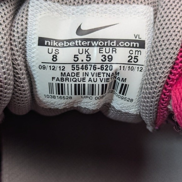 Nike‎ Lunarfly+ Women's Running Sneakers 554676-620 Bright Pink Size 8 - Picture 10 of 10